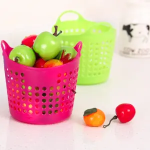 Multi-Functional Storage Basket, Mini Desktop Organizer, Plastic Toy & Snack Holder, Home Decorative Trash Bin Shelf