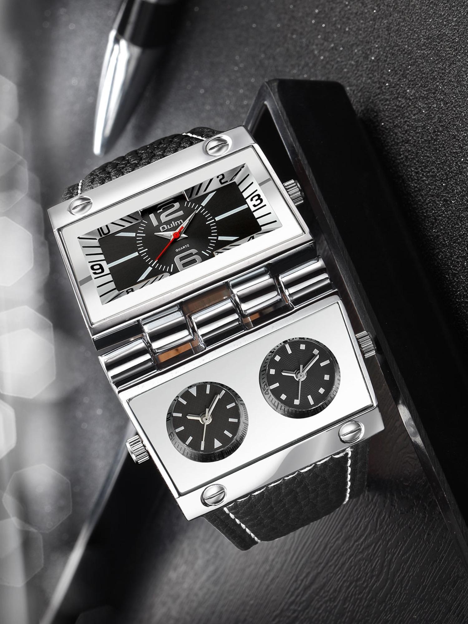 Men's Street Style Rectangle Dial Quartz Watch, Fashionable Stylish Watch, Fashionable Analog Watch, Fashion Watch for Party, Daily Clothing Decor, Trendy All-match Watch for Birthday Gift with Box Men's Street Style Rectangle Dial Quartz Watch, Fashionable Stylish Watch, Fashionable Analog Watch, Fashion Watch for Party, Daily Clothing Decor, Trendy All-match Watch for Birthday Gift with Box