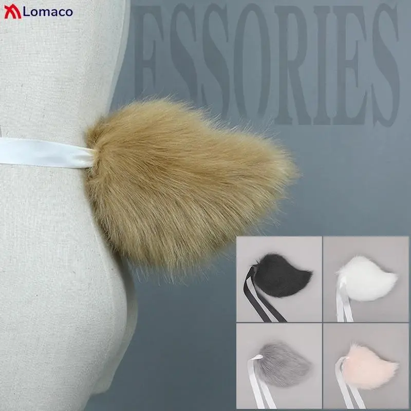 Cute Girls Plush Rabbit Tail Simulation Animal Tail Bunny Tail Women Cosplay Props Accessories