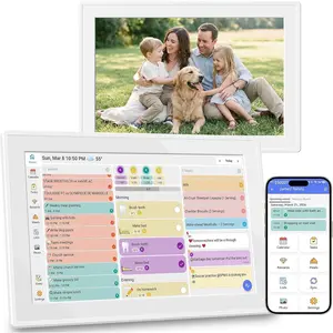 Digital Calendar 10.1" Touchscreen,   Wall Organizer, Chore Chart & Meal Planner, Family Task Manager, Third-Party Calendar Sync, Picture Frames  Gifts for Mom & Women