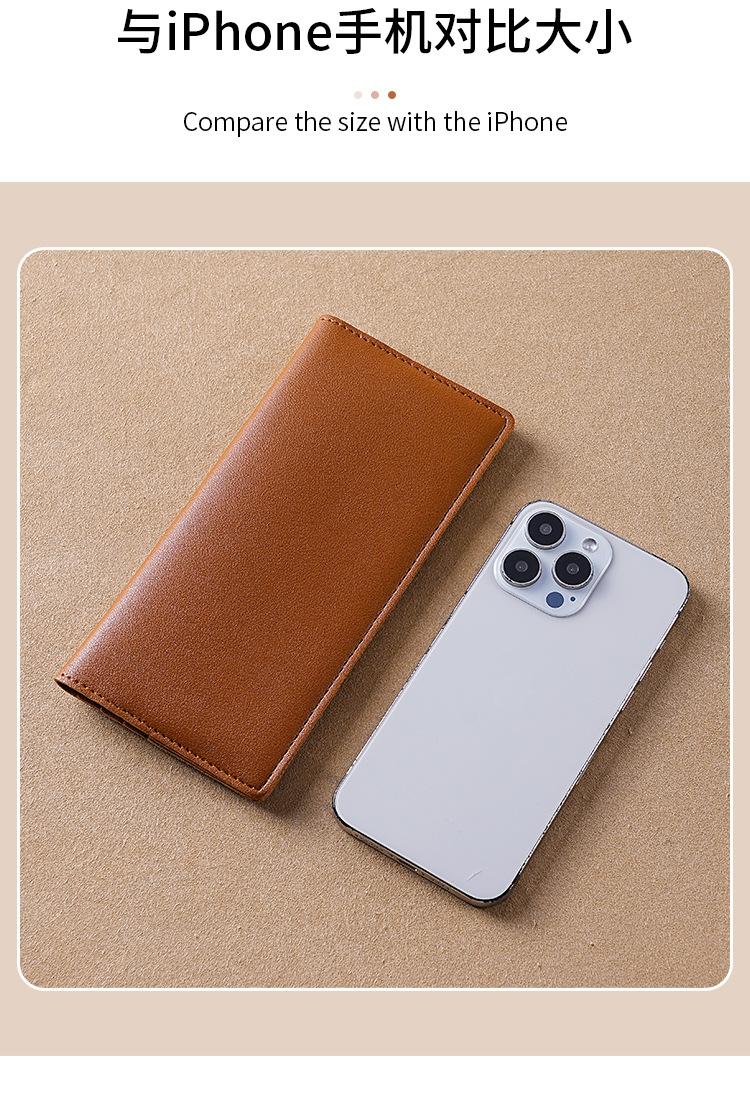 10 Card Slot Slim Long Wallet for Men – RFID PU Leather Bifold with Hidden Cash Compartment, Minimalist Lightweight Wallet for Everyday Carry, Trendy Design la