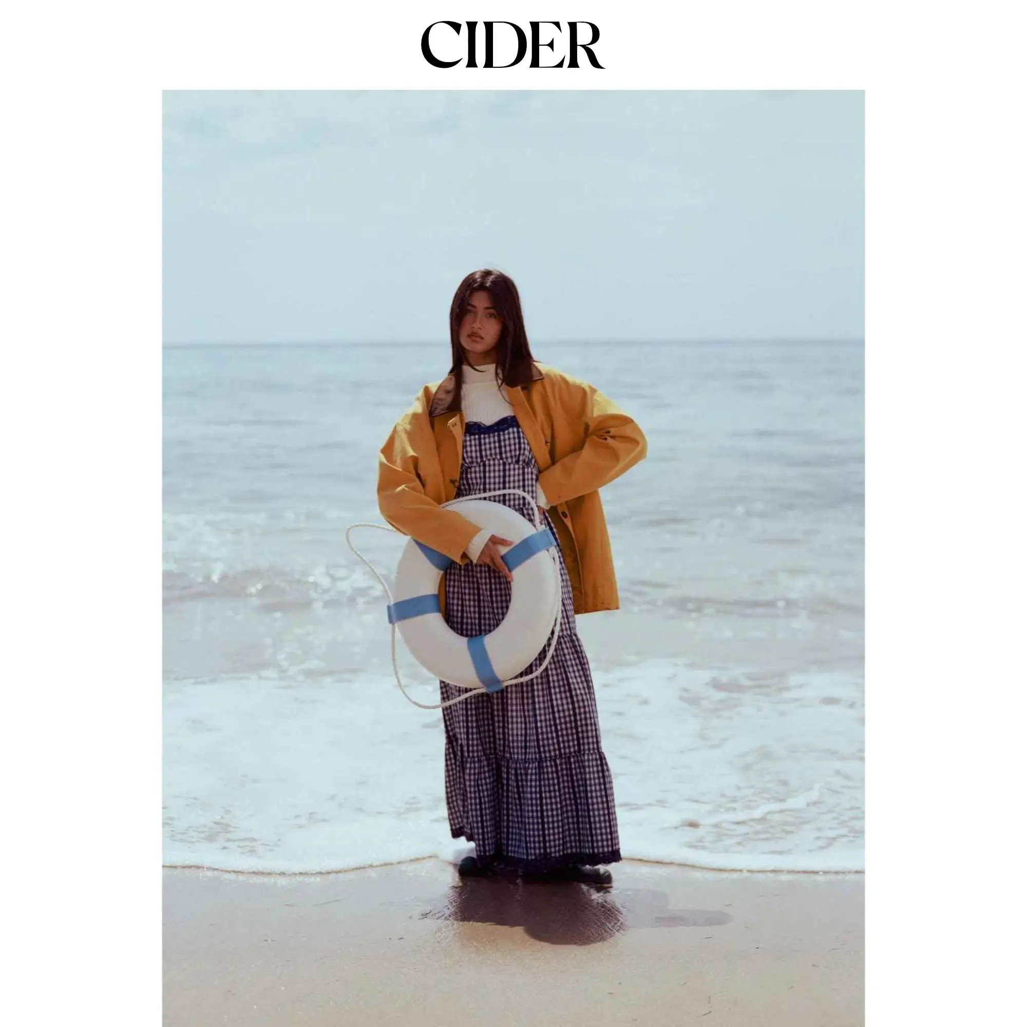 Cider Cotton Collar Buckle Oversized Barn Jacket SummerFinds