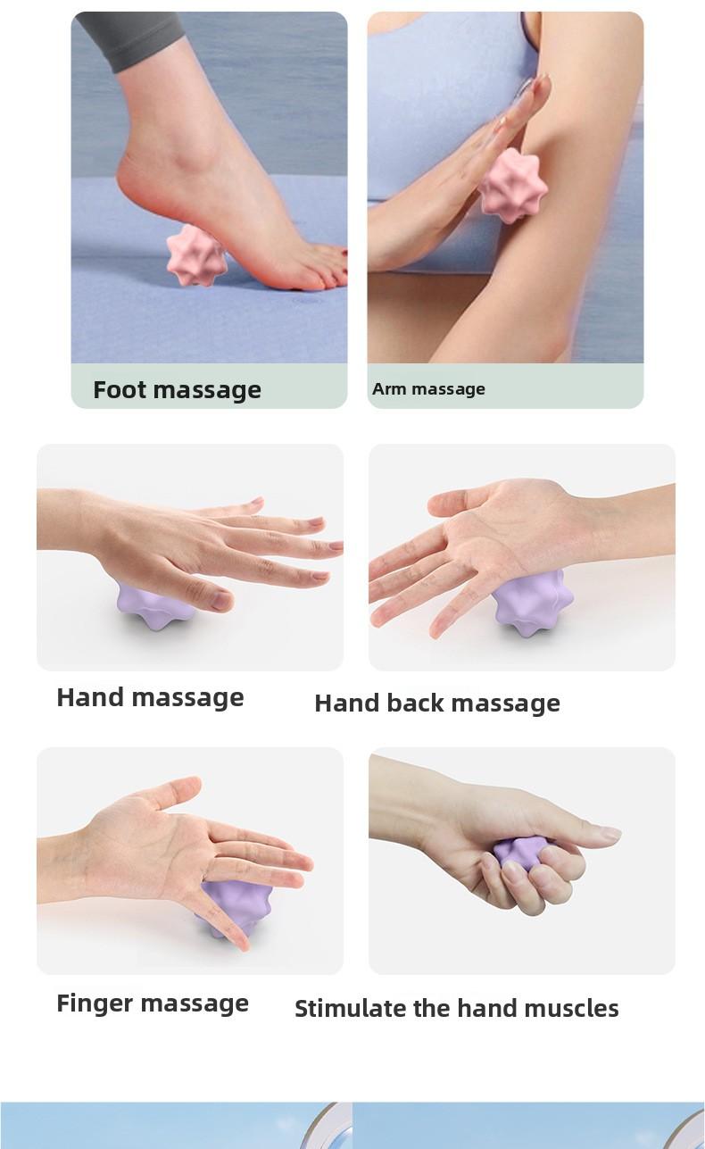 Fascia ball silicone lumbar and back muscle relaxation yoga ball neck and foot acupressure stimulation massage ball