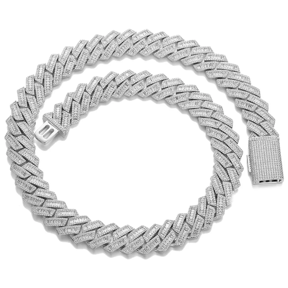 Hip-hop Cuban mixed-in T-shaped zirconia necklace and bracelet with a cool and unique design boujee gift drip jewelry fashion jewelry bling jewelry everyday jewelry