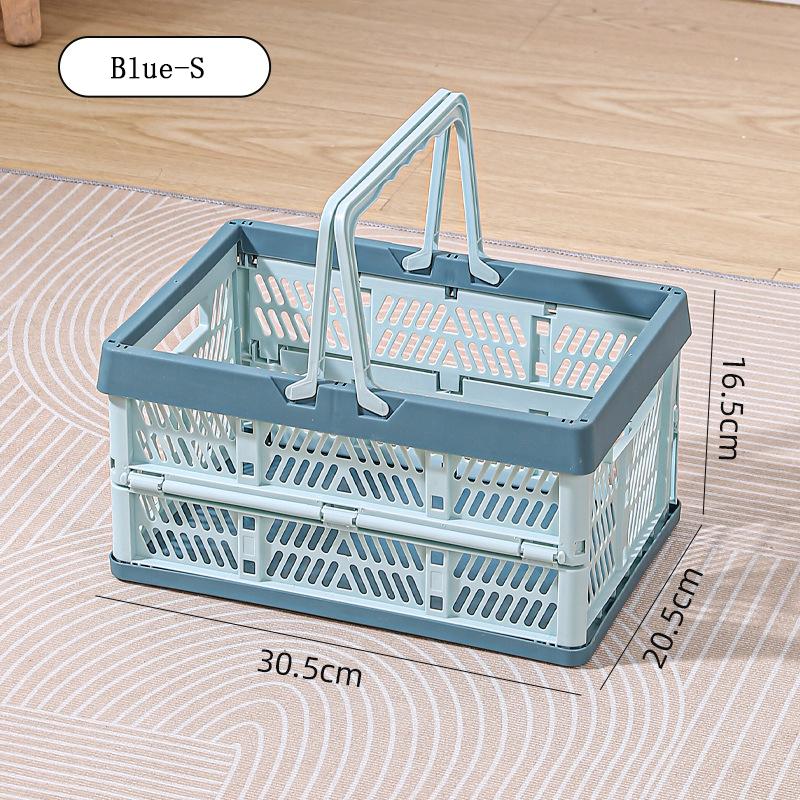Foldable Storage Box, Outdoor Dining Basket, Portable Shopping Basket, Fruit Basket, Snack and Toy Container, Bookshelf Basket, Versatile Multi-Purpose Organizer