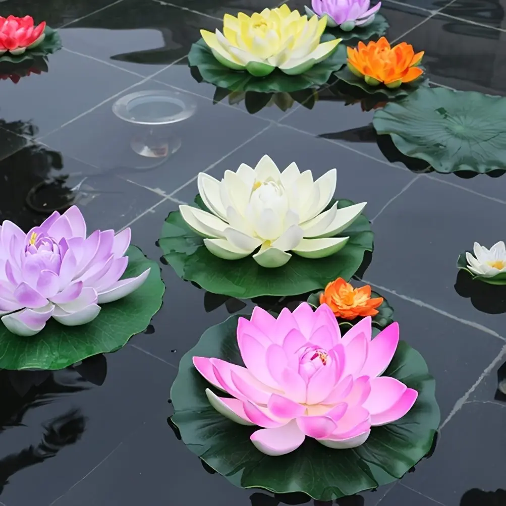 6-Piece Durable Fish Tank Decoration Set, Ideal for Ponds, Bathtubs, Fountains, Home Gardens, Enhance Your Outdoor Space