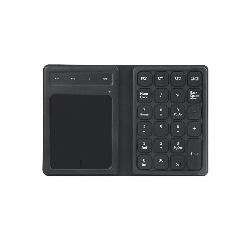 Folding Touchscreen Leather Case Digital Keyboard Mobile Phone Computer Office Finance Accounting Mini Calculator Bluetooth Mouse