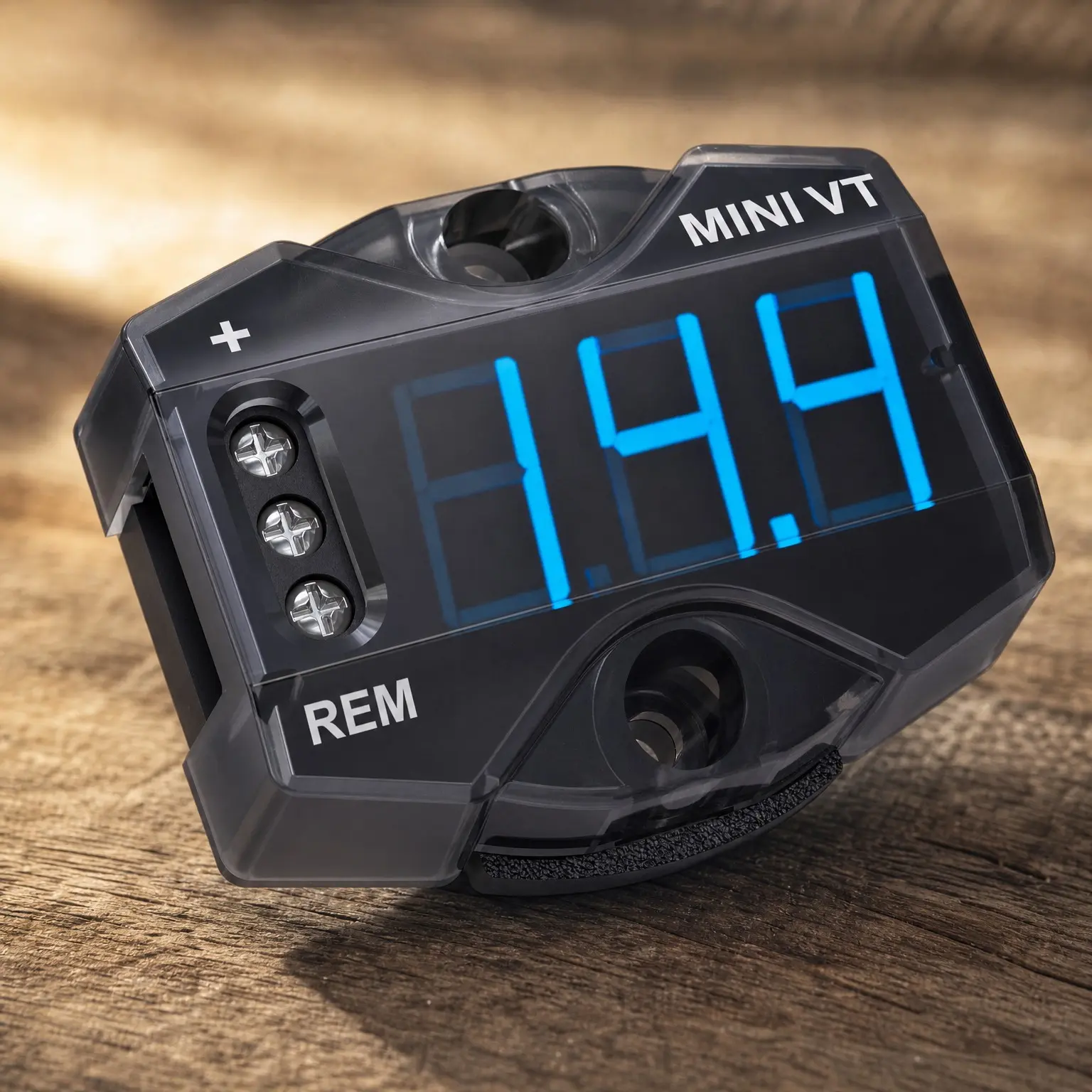 MiniVT Digital Display Voltmeter High Accuracy Blue LED 7V-30V Panel Meter for Car Motorcycle Battery Voltage Easy Connection Remote Power for Car Audio SystemsGift