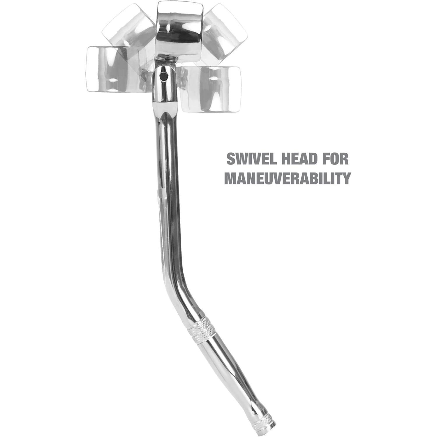 5PCS O2 Oxygen Sensor Socket Set, 3/8 in Drive, 7/8 in (22mm), Premium Removal Tool with Thread Chasers & Offset Wrenches, Heavy-Duty Automotive Kit for Easy Installation & Repair