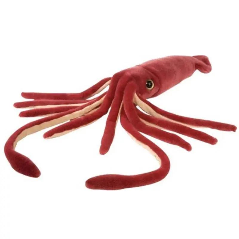 75cm Simulation Cuttlefish Soft Stuffed Toy, Giant Squid Plush Doll with Washable Surface, Cute Sea Animals Gift for Kids (Christmas)