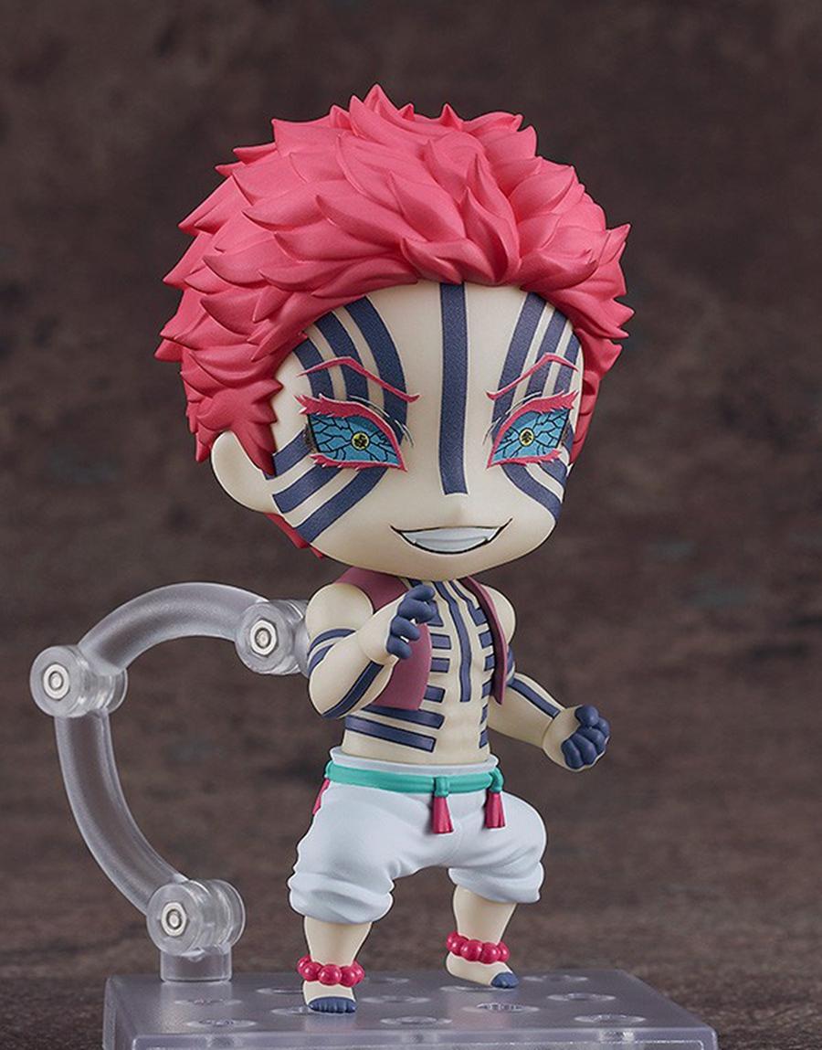10cm/3.94in Kimetsu no Yaiba Anime Figure Upper Three Akaza Action Figure Kamado Tanjirou Figurine PVC Collection Model Doll Toy