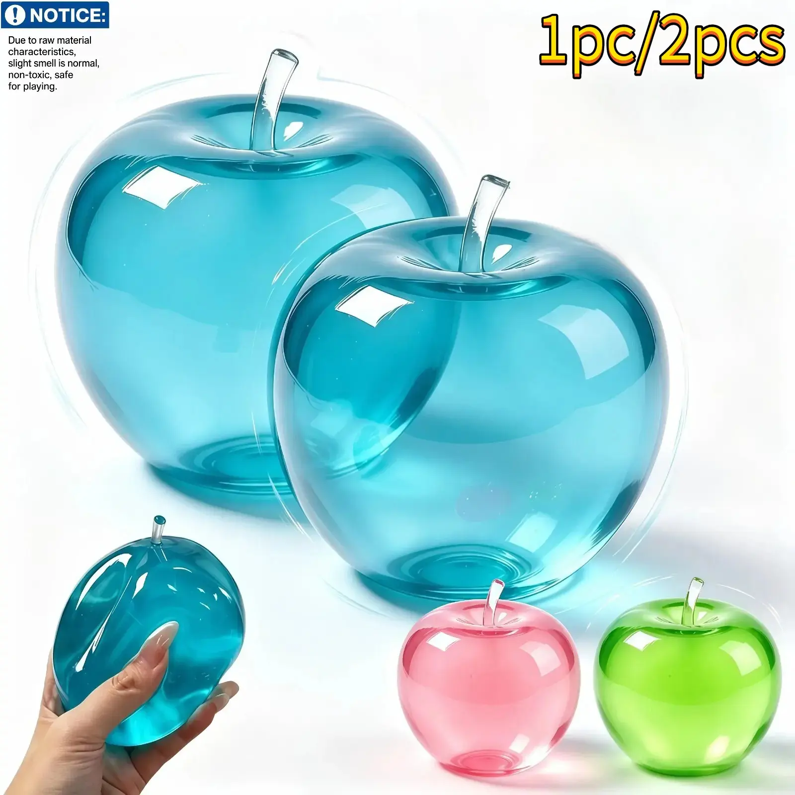 Shiny Apple Stress Ball, Slow Rebound Toy, Anxiety Relief Tool, Portable Relaxation Toy, Friend Gift, Soft Cute Pressure Release Toy, Slow Rising Squishies