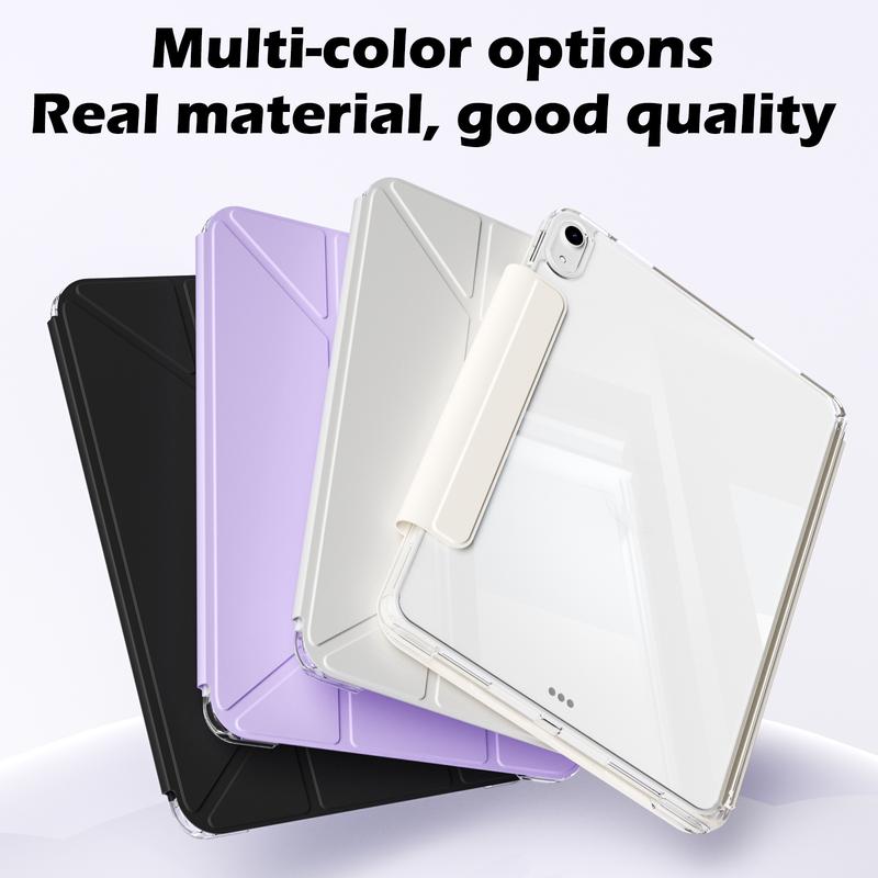 KENKE 2 in 1 Detachable Acrylic Tablet Case with Clasp, Auto Sleep/Wake Tablet Protective Cover, Tablet Casing, Tablet Accessories Compatible with iPad