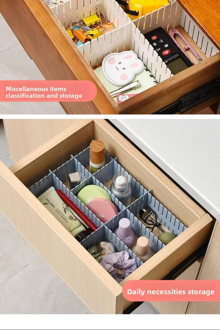 Drawer storage dividers can be freely combined for home space organization