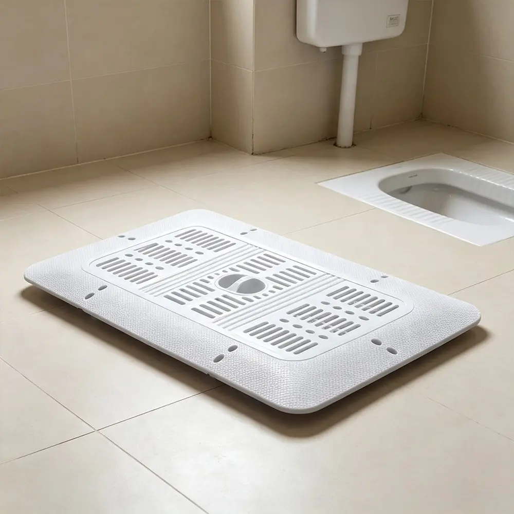 1count Bathroom Squat Toilet Step Board, PP Material Design, Durable and Practical, Home Toilet Accessories, Essential Bathroom Gear