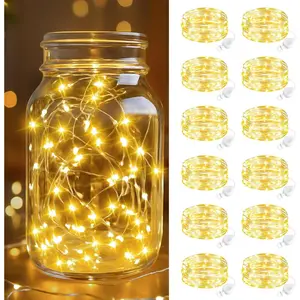 12 Pack Fairy Lights Battery Operated, 7FT 20 LED Mini String Lights Waterproof Silver Wire for Mason Jars Centerpiece Table Crafts Bedroom Christmas Decoration, Warm Whitefidget toys