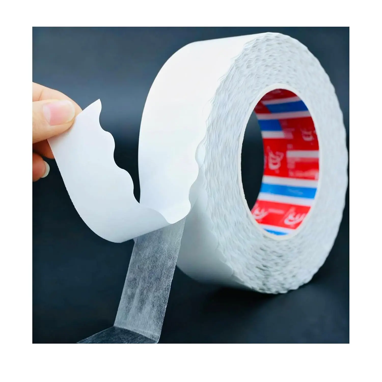 Wavy  Heavy Duty Double Sided Mounting Tape, Removable No  Wall Safe, 32.8Ft×0.78in   Adhesive Easy  for LED, Picture ,   Office Decor & DIY