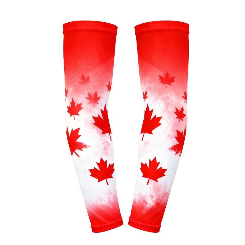 2026 World Cup Fan Arm Sleeves Sun Protection Breathable Stretch Team Spirit Wear Soccer Stadium Accessories For Usa Mexico Canada Supporters