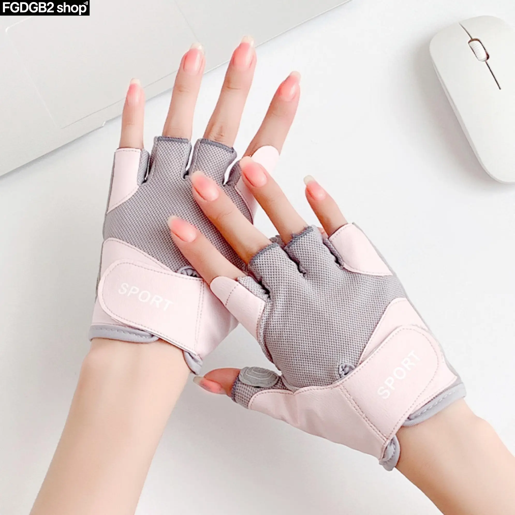 Weight Lifting Gloves with Sunglasses Set, Unisex Fingerless Gym Gloves, Breathable Non-Slip Grip with Padded Palm for Callus Protection, Lightweight Workout Gloves for Weightlifting, Cycling & Fitness