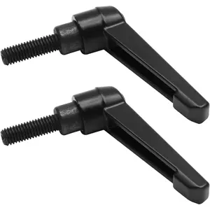 2pcs M8 x 25mm Adjustable Clamping Lever Knob Male Thread Push Button Ratchet Threaded Bolt Handle Replacement