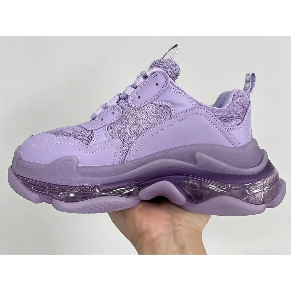 trendy vintage multiple colors dad shoes size 36-45 men's and women's triple s height increasing sneakers designer casual color blocked transparent thick sole trainers