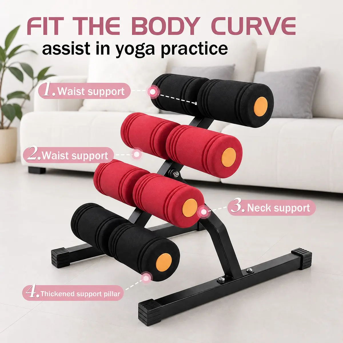Butt Trainer, Lower Back Strength Training Inversion Machine, Home Workout & Yoga Equipment, Waist and Back Exercise Device