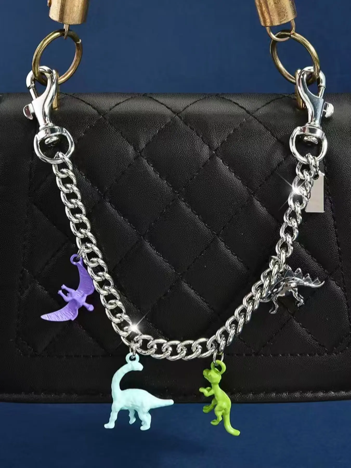 Cartoon Fun Bag Charm, Unique Dinosaur Pendant, Girl's Daily Accessory, 1pc, trendy bag charms, Fashionable and Playful, Perfect for Everyday Use, Bag Accessories