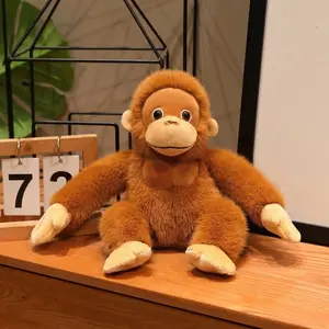 Plush Monkey Doll, Long-Armed Golden Hair Ugly Monkey Plush Toy, Unique Decorative Ornament, New and Special Plush Figure
