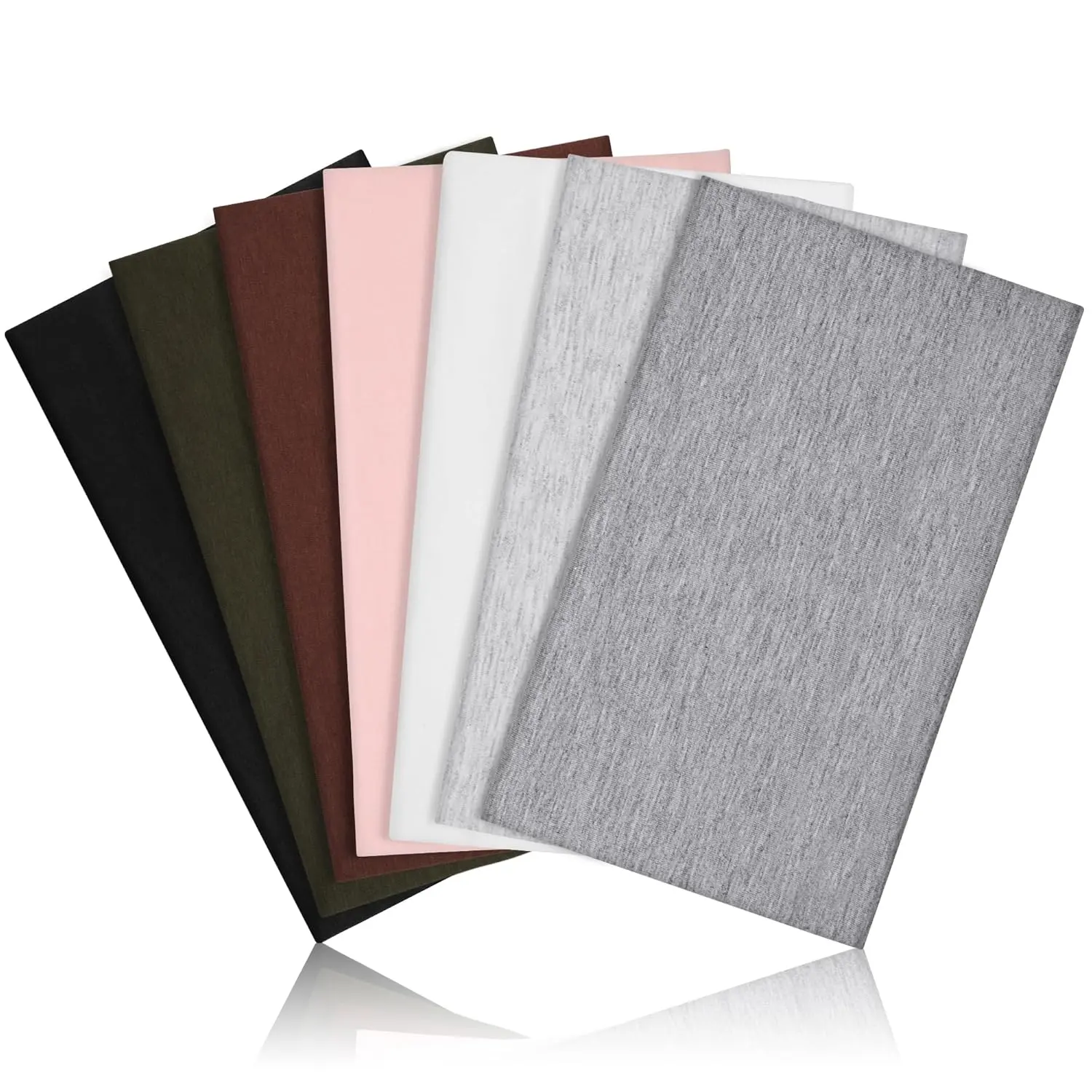 Women's 7PCS Wide Soft Cloth Sports Headbands, Training Sweat Headbands, Stretch Bands Workout for Yoga & Daily Wear, Stretchy, Training Headband