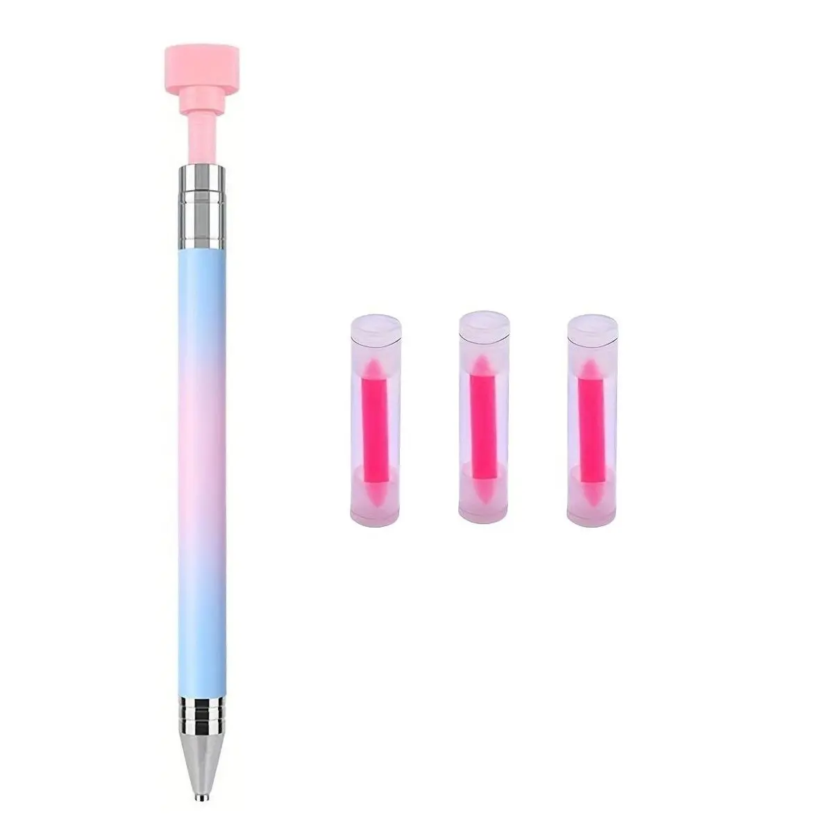 DIY Diamond Painting Craft Kit with Rotating Bead Picker, Reusable Wax Pencil, Gradient Nail Art Tools, Professional Salon Use, Portable Design
