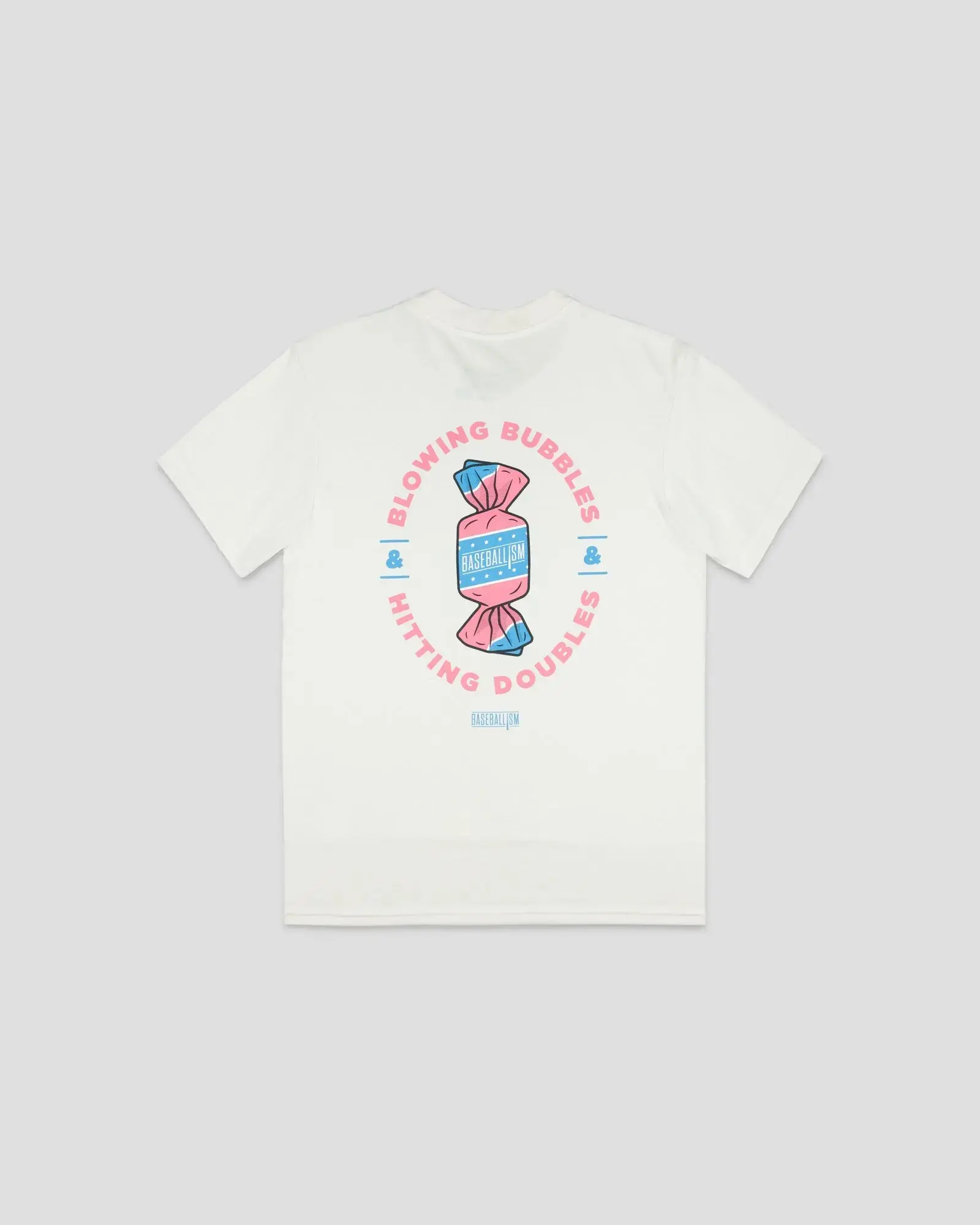 Blowin' Bubbles Hittin' Doubles Baseball Graphic Tee – Custom Artwork, Regular Fit Short Sleeve, Great Gift for Baseball Fans