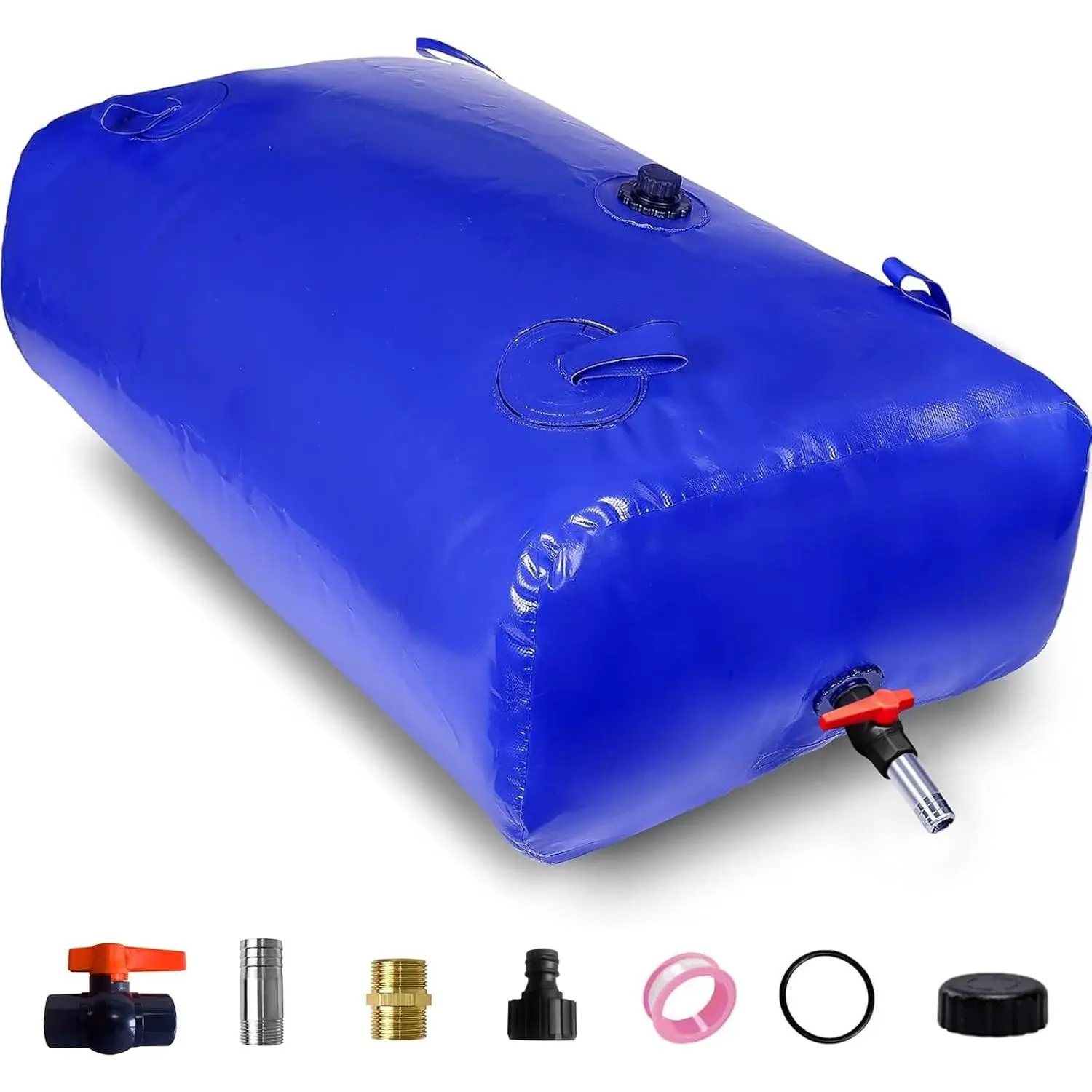 Foldable Portable 240L/63.4gal Large Capacity Water Bladder Storage Containers, Soft Emergency Water Tank for Drought Resistance Fire Prevention
