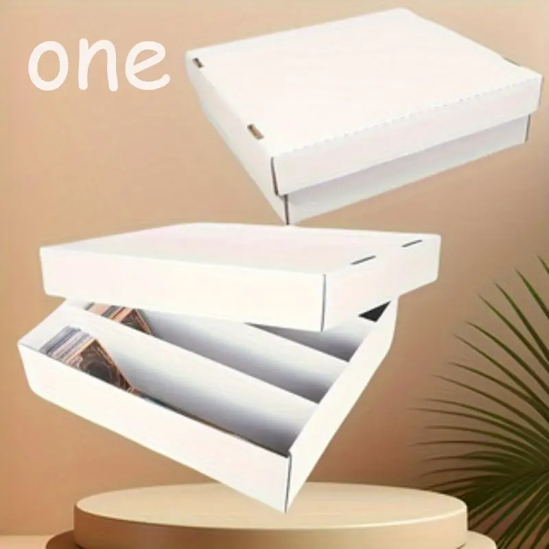 3, 200 Card Storage Box, Non-Waterproof Paper Organizer, Ideal for Sports, Football, Baseball, Game Cards, Compact & Durable Design