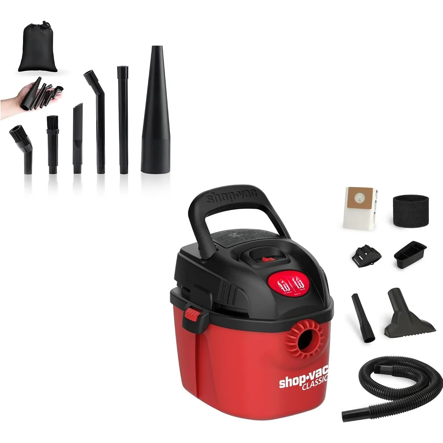 2021000 1 Gallon 1   Wet/Dry Vac  Cleaning Nozzle Kit, 1-1/4" Detailed-Cleaning Attachments