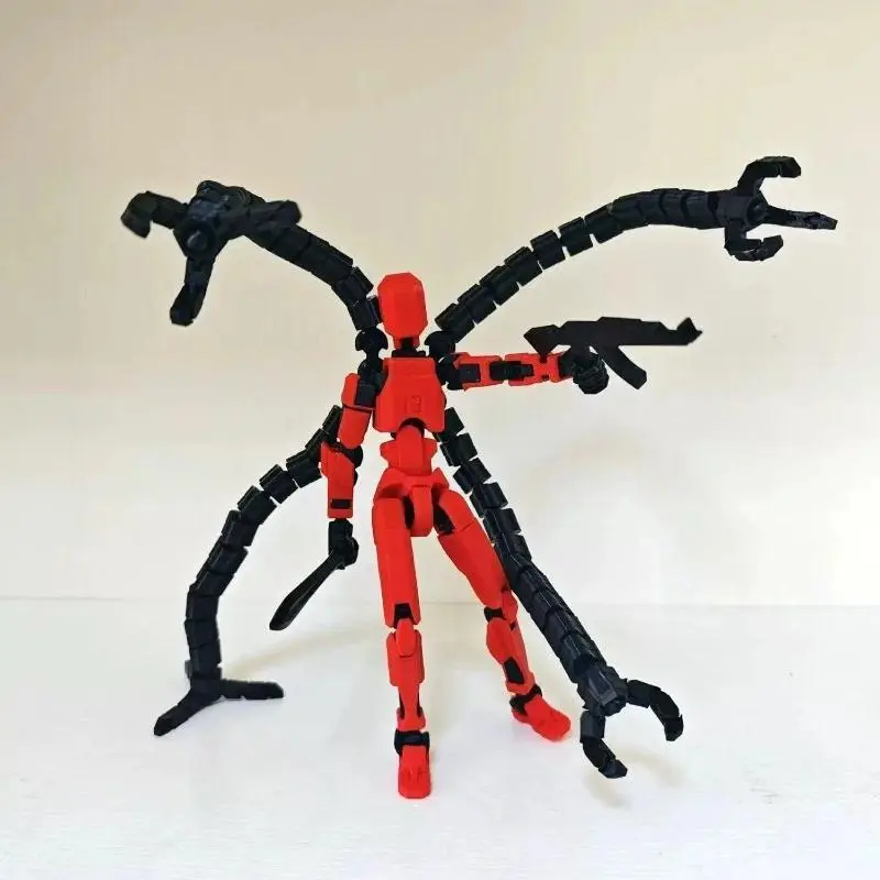 3D Printed T13 Tentacle Series Multi-Jointed Movable Shapeshift Robot Action Figure Toy, 1-2cm Difference, for Parent-Child Games