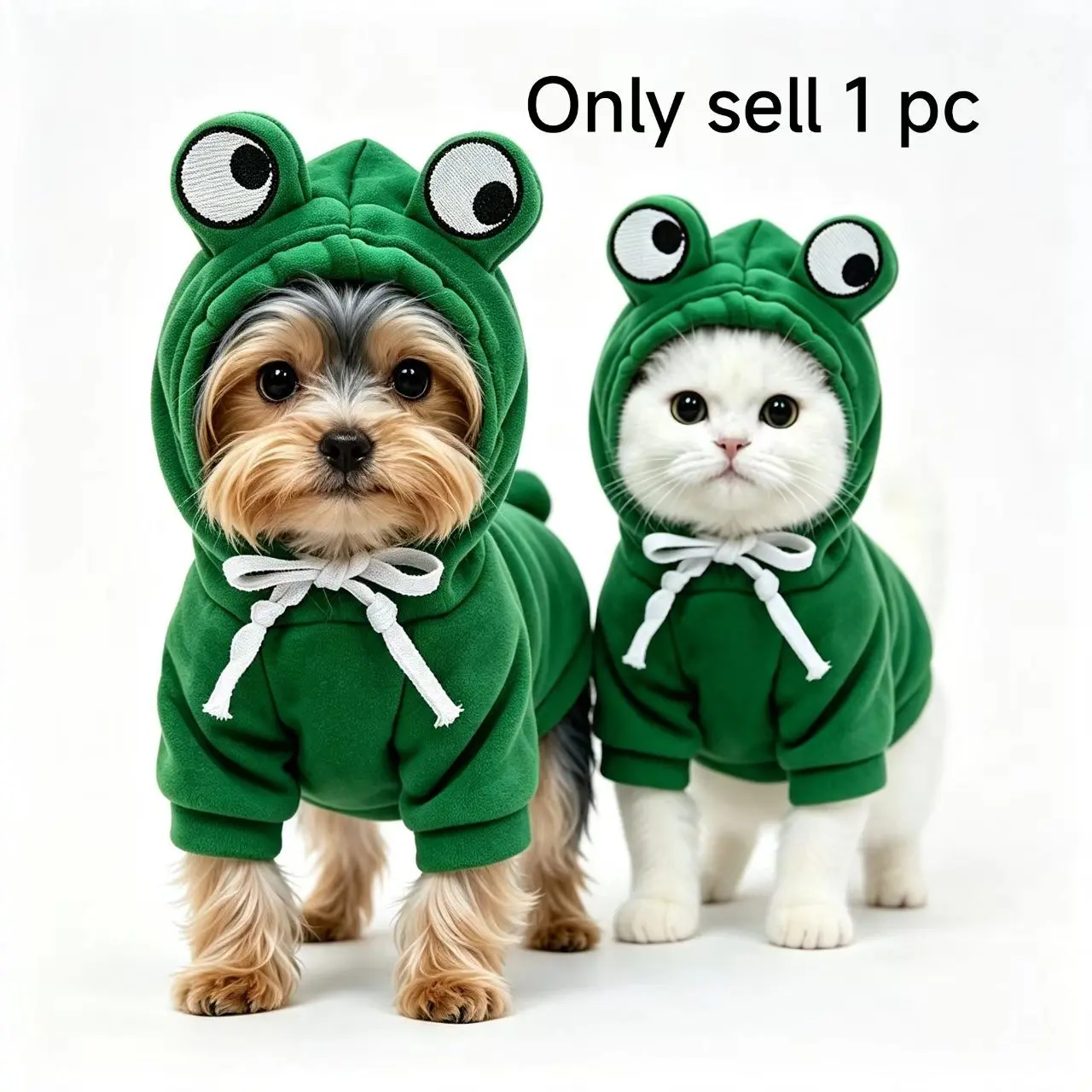 1 Pc Pet Winter Sweatshirt for Dogs & Cats, Fleece Material, Hooded Design, Warm and Cozy, Ideal for Cold Weather