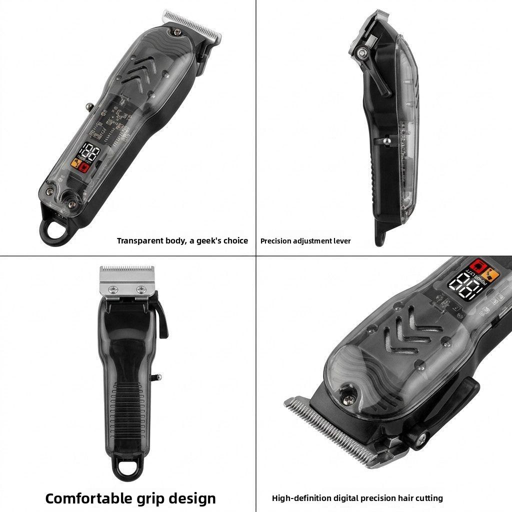 Silent hair clipper for hair salons, professional hair cutting machine, electric hair trimmer for barbershops