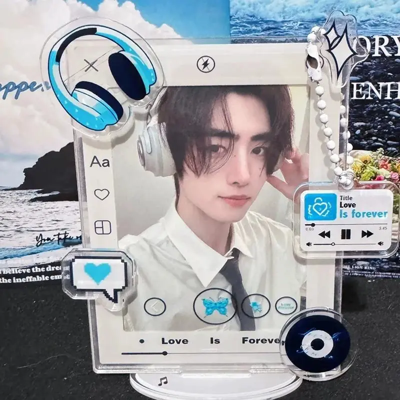 Acrylic Photo Frame Ins Binder Photocards Frame Idol Photo Display Stand Kpop Photocard Holder Cards Protector Frame Home Decor