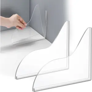 Shower Splash Guard, 2 Pack Bathtub Shower Water Splash Guards Silicone Bathtub Splash Guard Self-Adhesive Waterproof Shower Guards to Keep Water in Shower