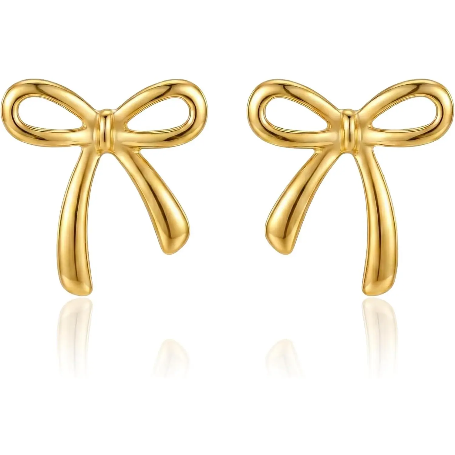Bow Earrings for Women, Long Tassel Chain Drop Earrings, Trendy Small Bow Earrings, Ribbon Waterfall Dangling Earrings,  Bow Earrings, Sparkly Elegant Bowknot Preppy  Gifts for Women