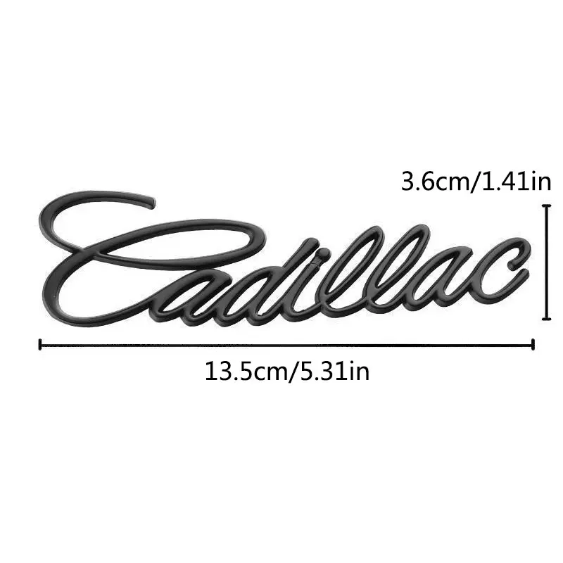 3D Car Emblem Fender Side Rear Trunk Badge Sticker for Cadillac Logo CTS CT6 ATS SRX STS XTS XT5 CT5 Escalade BLS Decorate Accessories Stickers for Cars