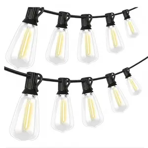 Solar Outdoor Light String Set of 10 with Remote, 8 Lighting Modes, Larger Solar Panel, Timer, Adjustable Brightness, for Yard, Porch, Garden, Pool Decor, Decorative Led Light