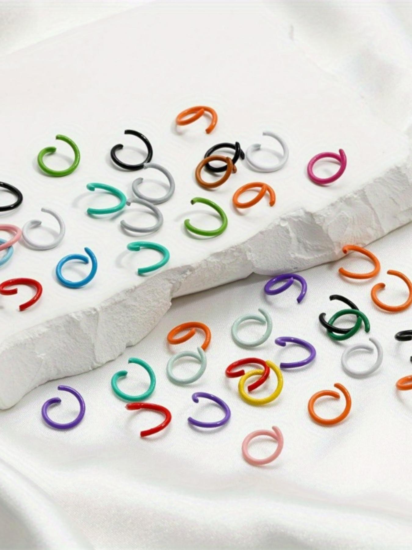 Colorful Open Jump Rings, Split Jump Ring Connector for DIY Jewelry Making, Jewelry Making Accessories Supplies