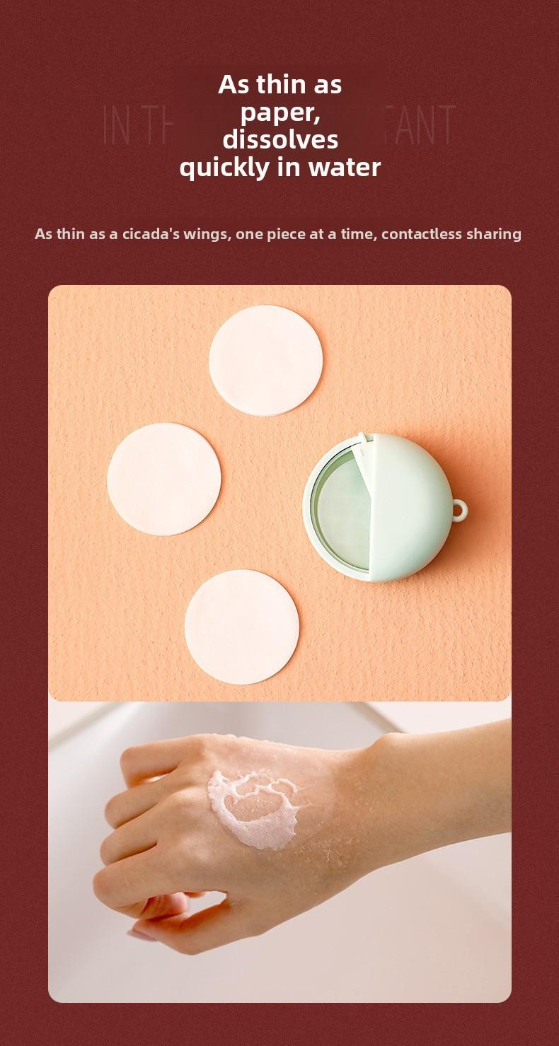 FaSoLa Antibacterial Soap Sheets Portable Paper Soap for School and Outdoor Travel