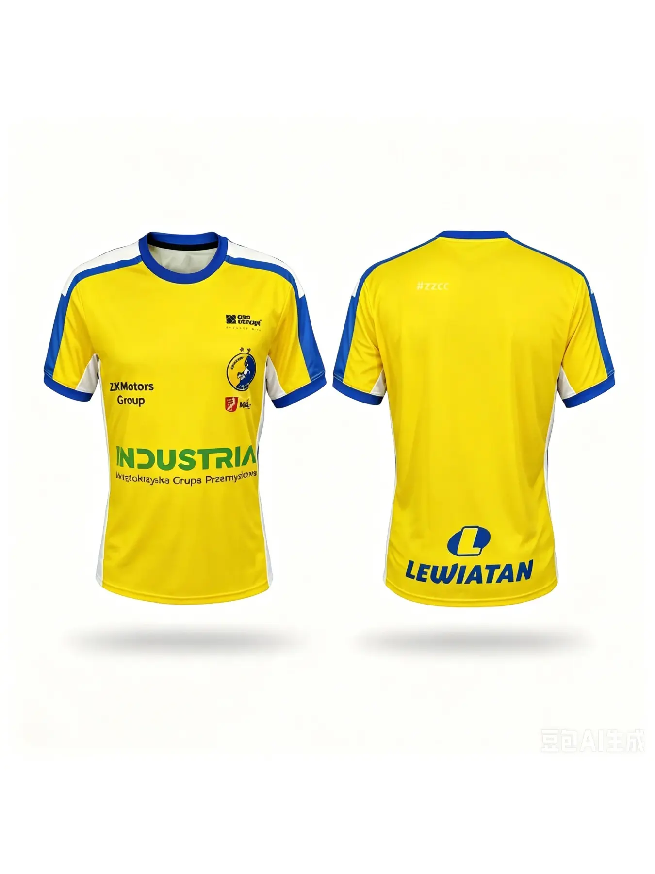 25-26 Industria Kielce Handball Training Uniform Summer Men's T-Shirt Y2K Style