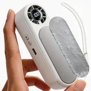 Handheld Fan, Portable Fan with Ice Cooling,  Cooling -25? Peltier , 5-Speed Turbo Fan, 3000mAh  Operated Personal Fan, LED Display [: ZL 2025 3 0363996.1
