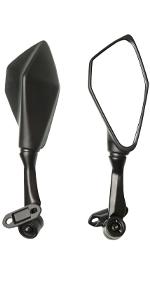 THE WELL KEPT 8MM Motorcycle Mirrors Universal for 7/8" Handlebars Bike Mirror Compatible with ATV,Snowmobile,Scooter,Moped,Dirt Bike,Sportsman-Convex Mirrors