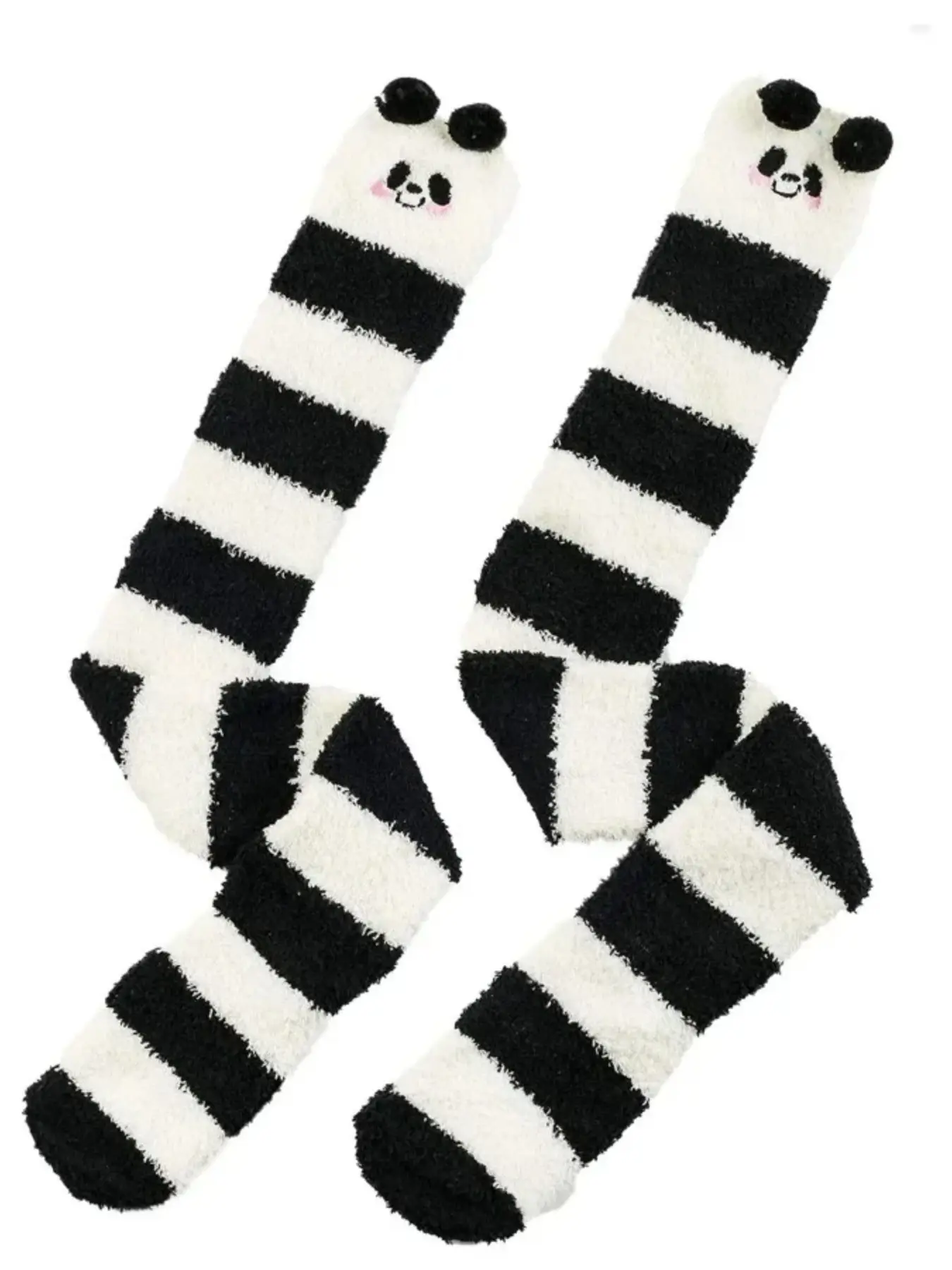 1 Pair Soft Fleece over the Knee Socks for Women, Non-Slip Warm Thigh High Socks, Ideal for Cold Weather, Night Sleep & Loungewear