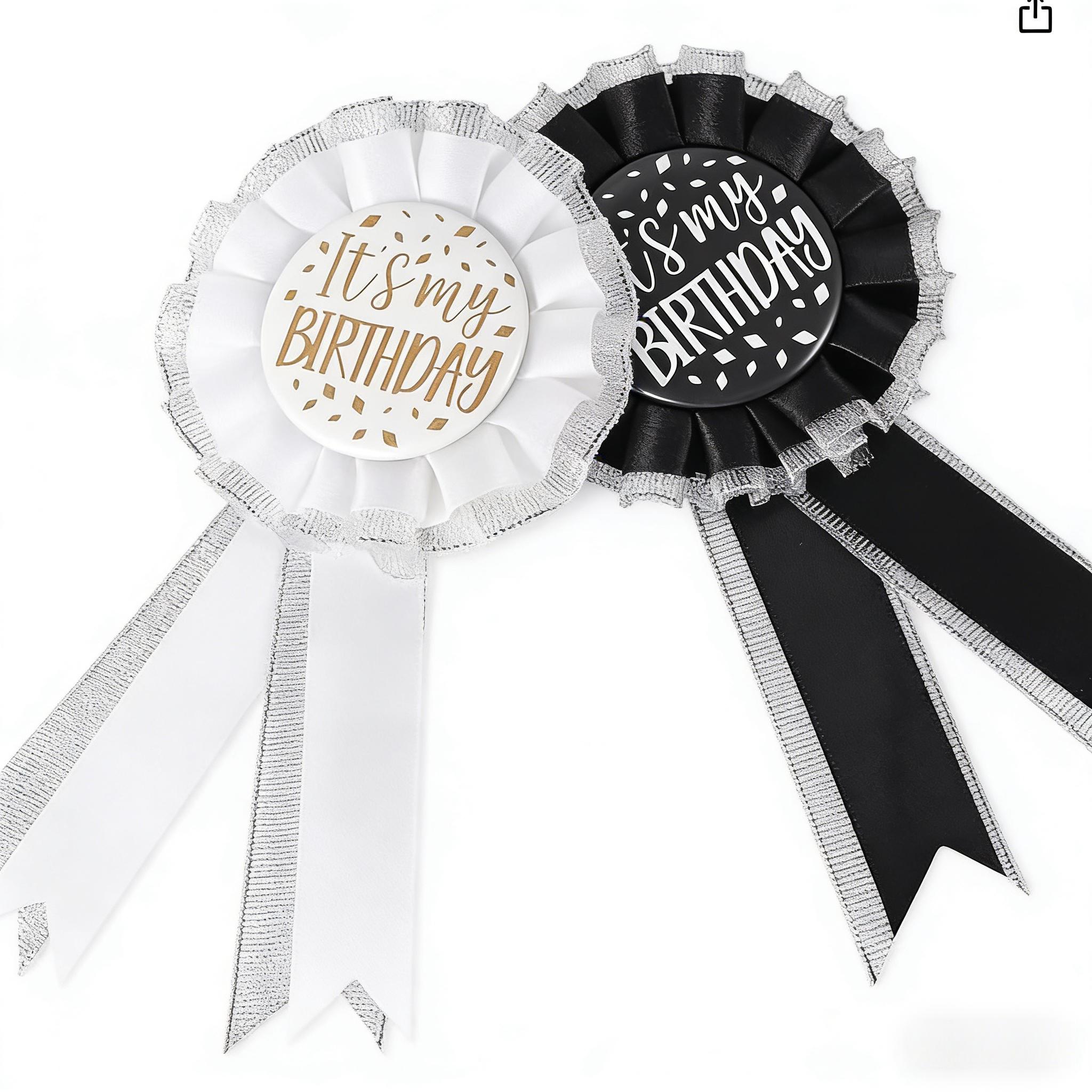 Birthday Party Badge - It's My Birthday Design, Cute Decoration Pin, Party Supplies for Birthday Celebration, Favors for Adults & Kids
