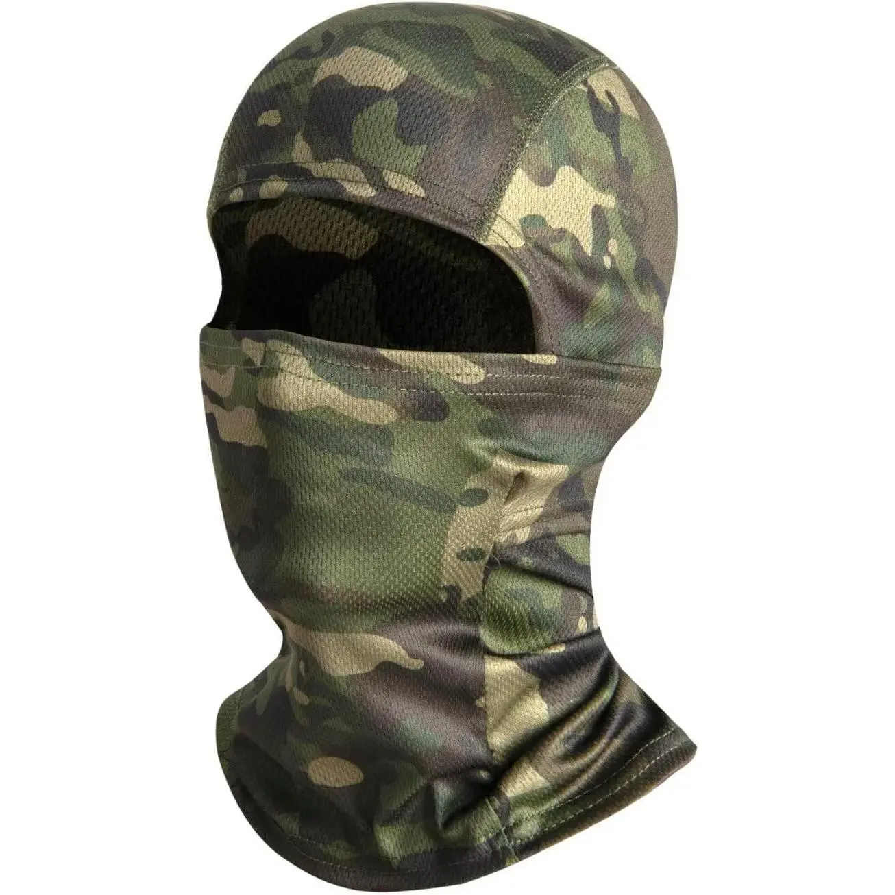 Camo Balaclava Head Mask Full Face Cover Windproof Sun UV Protection Hood for Men